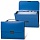 Портфель пластиковый BRAUBERG 'Energy', А4, 256х330 мм, 6 отделений, синий