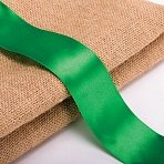 Лента атласная ширина 50 мм, длина 23 м, зеленая, BRAUBERG