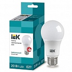 Лампа светодиодная IEK 20 Вт E27 грушевидная 4000 К нейтральный белый свет