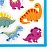 превью Наклейки обучающие тематические из EVA «Динозавры», 20×40 см, многоразовые, ЮНЛАНДИЯ