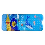 Коврик для ванны противоскользящий 100×40см с печатью «Кит», ПВХ, присоски, PRIMILA