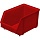 Ящик (лоток) универсальный полипропиленовый 250×148×130 мм красный