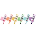 Текстовыделитель мини с принтами BRAUBERG «PASTEL»АССОРТИ В ПЛАСТИКОВОЙ БАНКЕ1-5 мм152536