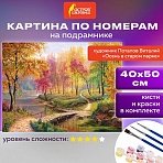 Картина по номерам 40×50 см, ОСТРОВ СОКРОВИЩ «Осень в старом парке», на подрамнике, акрил, кисти