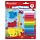 Пластилин-тесто для лепки BRAUBERG KIDS, 4 цвета, 560 г, яркие неоновые цвета, крышки-штампики