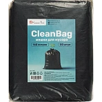 Мешки для мусора пвд 160 л 30 м км 50шт/уп черн 80×100 см CleanBag_1447