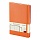 Бизнес-Блокнот А5, 100 л., твердая обложка, балакрон, на резинке, BV, Оранжевый
