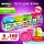 Пластилин-тесто для лепки BRAUBERG KIDS, 4 цвета, 560 г, яркие неоновые цвета, крышки-штампики