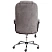 превью Кресло для руководителя Easy Chair Priority серое (флок, металл)