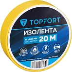 Изолента Topfort 19 м м х 20 м х 0.13 м м желтый
