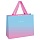 Пакет подарочный 32×26×12см MESHU «Duotone. Light blue-Pink gradient», отд. фольгой, матовая ламинация