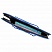 превью Папка на молнии пластиковая с ручками BRAUBERG, А4, 350х270х45 мм, фактура бисер, синяя