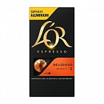 Капсулы для кофемашин L'or Delizioso Espresso (10 штук в упаковке)
