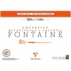 Альбом для акварели 12л., 30×40, на склейке Clairefontaine «Fontaine Grain satiné», 300г/м2, горяч. пресс, сатин