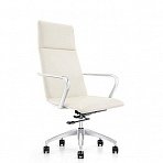 Кресло для руководителя Easy Chair 593 TPU бежевое (искусственная кожа/алюминий)