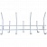 превью Вешалка настенная 700 белая (Стандарт 2/7.7 крючков)