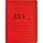 Папка-скоросшиватель Дело № картонная А4 до 200 листов красная (360 г/кв.м)