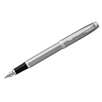 Ручка перьевая Parker «IM Essential Stainless Steel CT» черная, 0.8мм, подарочная упаковка