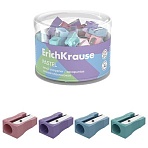 Точилка ERICH KRAUSE «EasySharp Pastel», клиновидная, корпус ассорти