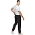 превью Брюки поварские у23-БР мужские на резинке чёрные оптима (размер 88-92 (44-46), рост 182-188)