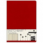 Скетчбук Bruno Visconti Sketch&Art original 179×250 80 листов (красный)