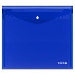 Папка-конверт на кнопке Berlingo «No Secret», А5+, 200мкм, синяя