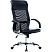 превью Кресло для руководителя Комус Мебель (Easy Chair) 575 чёрное (экокожа/сетка, металл хромированный)