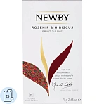 Чай Newby Шиповник игибискус травяной 25 пакетиков