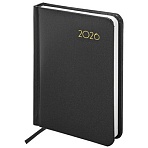 Ежедневник датированный 2026, МАЛЫЙ ФОРМАТ 100×150 мм, А6, BRAUBERG «Select», балакрон, черный