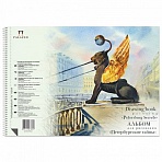 Альбом для рисования, 40 л., спираль, целлюлозная бумага, 160 г/м2, жесткая подложка, «Петербургские тайны»