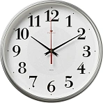 Часы настенные круг d=29см, корпус серебрян Серебряные ромбы арт.2940-105