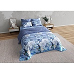 Постельное белье 2сп с Евро перкаль набивной (нав.70×70 2шт. ), Одуванчики