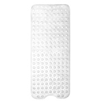 Коврик для ванны противоскользящий 100×40см, «Полусферы», прозрачный, ПВХ, присоски, PRIMILA