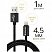 превью Кабель Defender ACH01-03T PRO USB(AM) - Lightning(M), для Apple, 2.1A output, в оплетке, 1м, черный