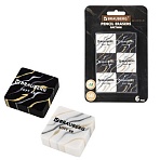 Ластики BRAUBERG «MARBLE», НАБОР 6 штук, 34×34х11 мм, квадратные, экологичный ПВХ, блистер