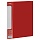 Папка с 30 вкладышами СТАММ «Стандарт» А4, 17мм, 600мкм, пластик, красная