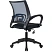 превью Кресло офисное Комус Мебель (Easy Chair) 396 синее/чёрное (ткань/сетка, пластик)