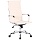 Кресло руководителя Helmi HL-E17 «Slim», экокожа бежевая, хром