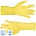 превью Перчатки латексные резиновые желтые р-р XL ЭКОНОМ (10 пар/уп)