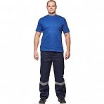 Футболка васильковая короткий рукав 100% хлопок S (40-42)