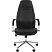 превью Кресло для руководителя Комус Мебель (Easy Chair) Easy Chair 555 чёрное (экокожа, металл хромированный)