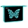 Папка для тетрадей 1 отделение, А5 Berlingo «Butterfly», 240×205×40мм, пластик, на молнии