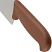 превью Нож поварской лез 300 мм толщ 2 мм 3Cr13 корич пластиковая ручка