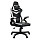Кресло игровое Helmi HL-S11 «Chess»,  экокожа черная/белая