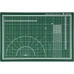 Коврик для резки TOPFORT 3х-слойный А3 (45×30см),2х-сторонний, зеленый