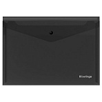 Папка-конверт на кнопке Berlingo «No Secret», А4, 200мкм, черная