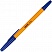 превью Ручка шариковая Attache Economy синяя (оранжевый корпус, толщина линии 0.5 мм)