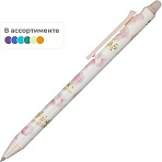 Ручка гелевая автомат. MG Sakura Time, стир., д. ш.0.7 мм, син, асс