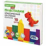 Пластилин классический BRAUBERG KIDS10 цветов200 гсо стеком106504