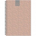 Бизнес-тетрадь Attache Fleur Коралл A5 96 листов разноцветная в точку на спирали (145×203 мм)